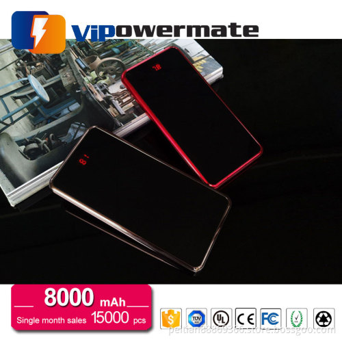 High quality wholesale outdoor universal mobile usb power bank charger 8000mah